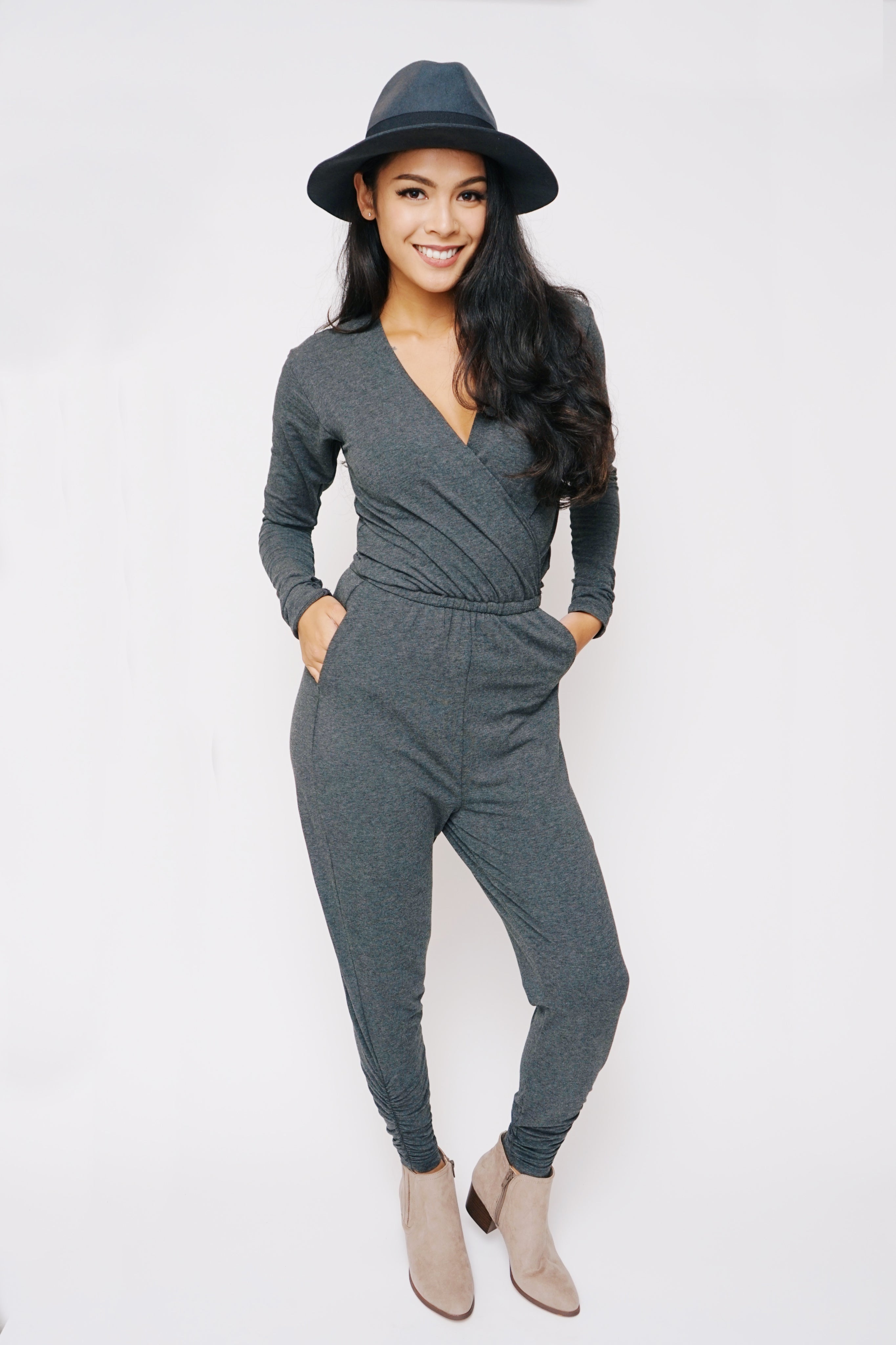 The Heartfelt Long Sleeve Romper - Lav and Kush