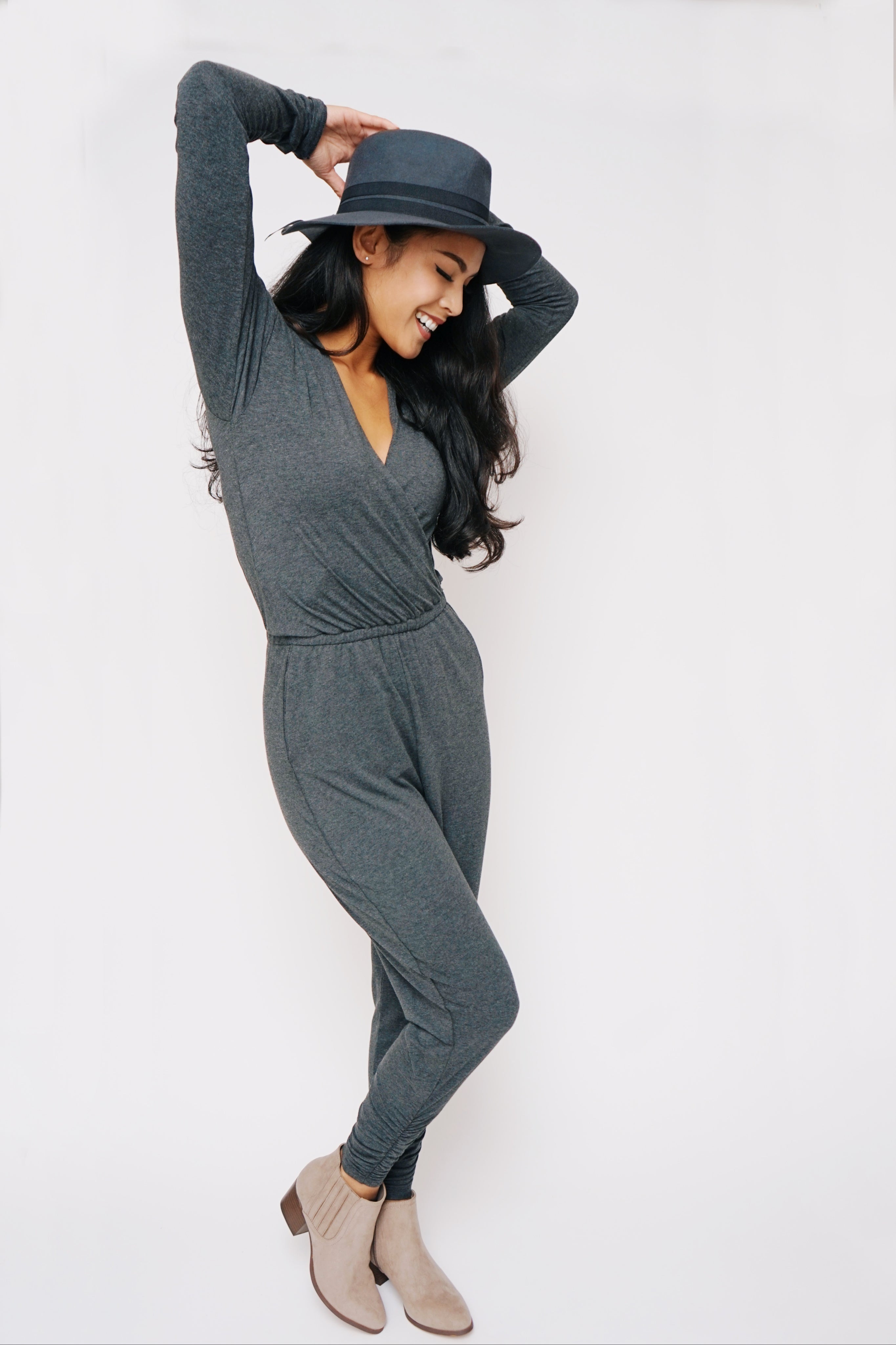 The Heartfelt Long Sleeve Romper - Lav and Kush